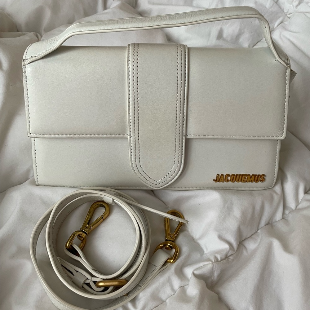Jacquemus Le Bambino White Leather Women's Bag